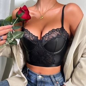 Shein Contrast Lace Bra
